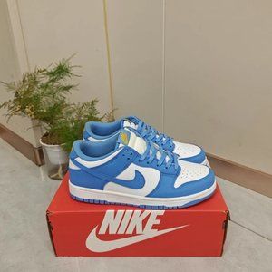 Nike dunk white and blue sneakers